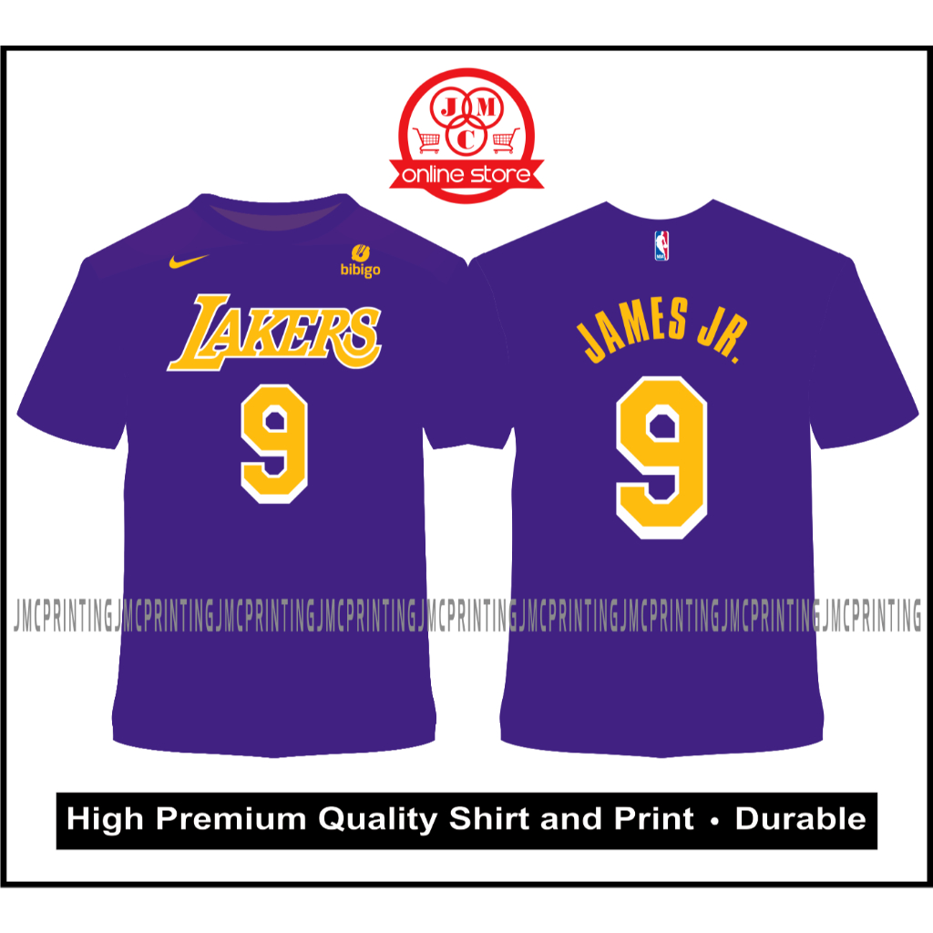 LA Lakers Bronny James 9 Jersey T-Shirt Premium Quality