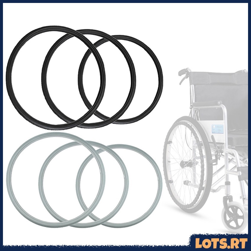 20/22/24x1 3/8 Wheelchair Tire Replacement Wear Resistant Anti Skied Polyurethane Solid Tyre