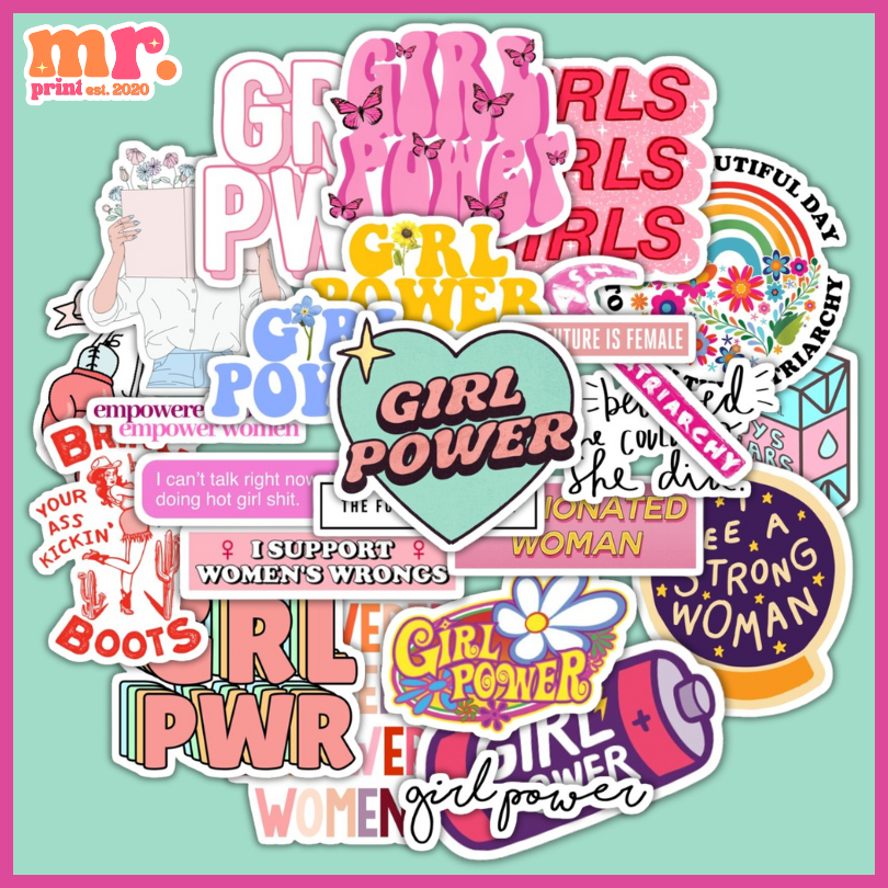 25 PCS| GIRL POWER VOL 1 STICKERS WOMEN EMPOWERMENT WATERPROOF STICKERS FOR TUMBLER AQUAFLASK LAPTOP