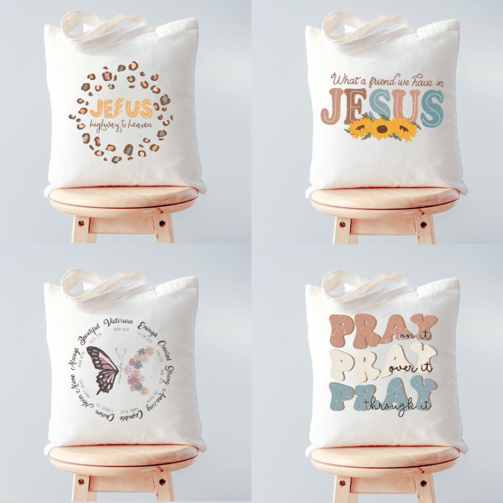 Faith Bible Christian Tote Bag kids toddler souvenir gift canvas katya for birthday ToteBag giveaway