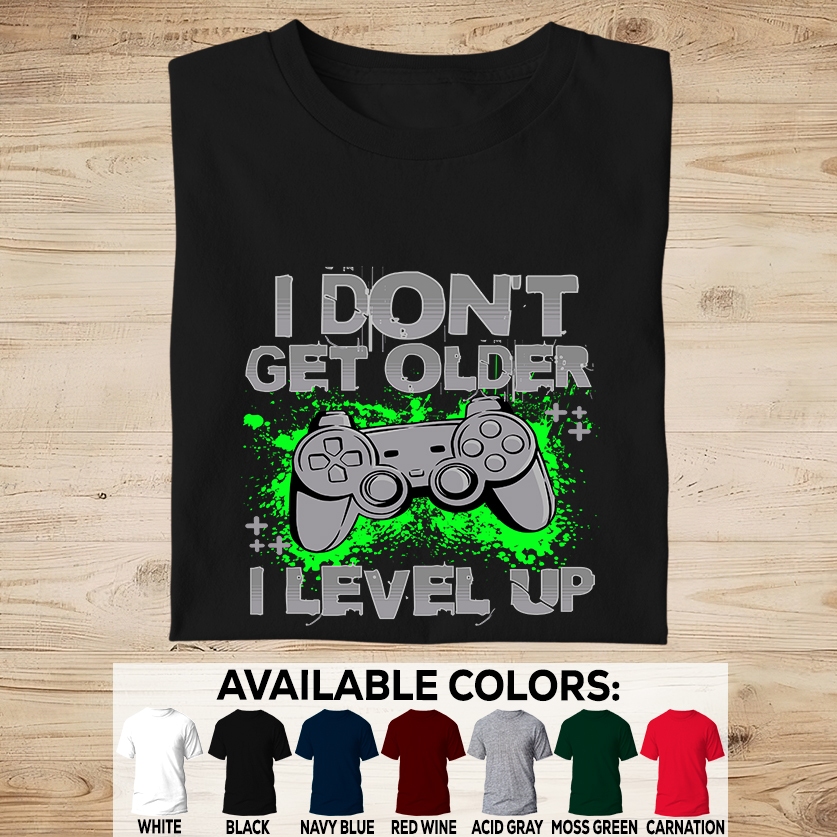 LEVEL UP GAMER-INSPIRED SHIRT/ESPORTS APPAREL/MOBILE GAMES/ONLINE GAMES/ RPG/ONLINE PLAYER/JOYSTICK