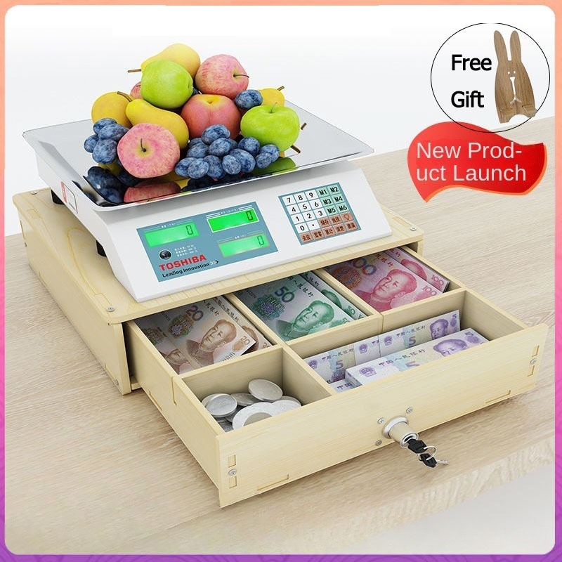 Cash Coin Cashier Box Money Storage Organizer Cash Drawer Organizer Cashier With Cell Phone Holder