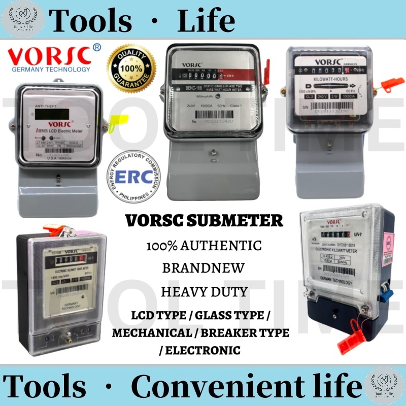 DIRECT SUPPLIER VORSC SUB METER'S LCD TYPE/GLASS TYPE/MECHANICAL/BREAKER TYPE/ELECTRONIC