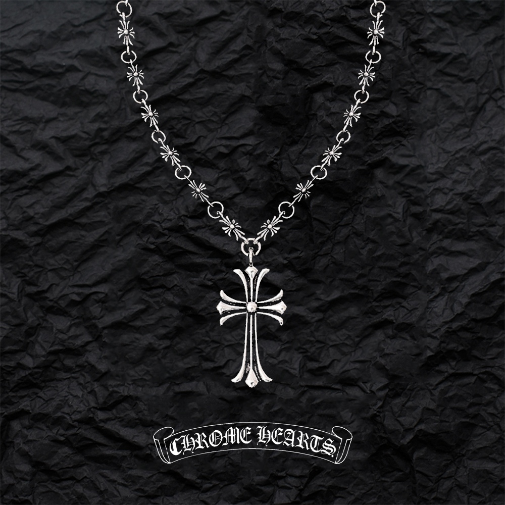 Chrome Hearts and retro titanium steel necklace punk necklace pendant 50-75cm