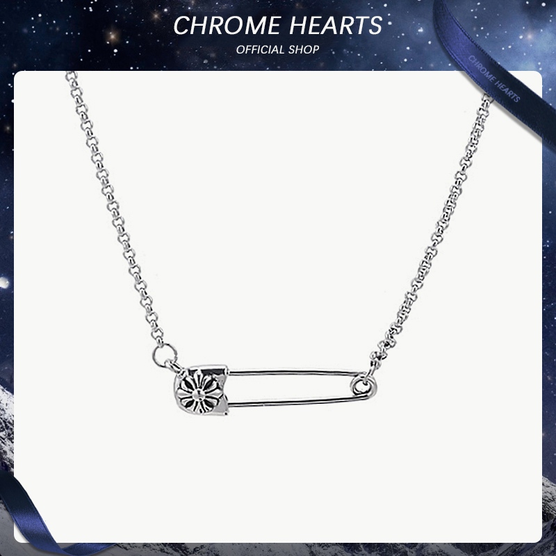 Vintage Chrome Heart cross pin necklace personalised fashion men and women couples small Qingxin tid