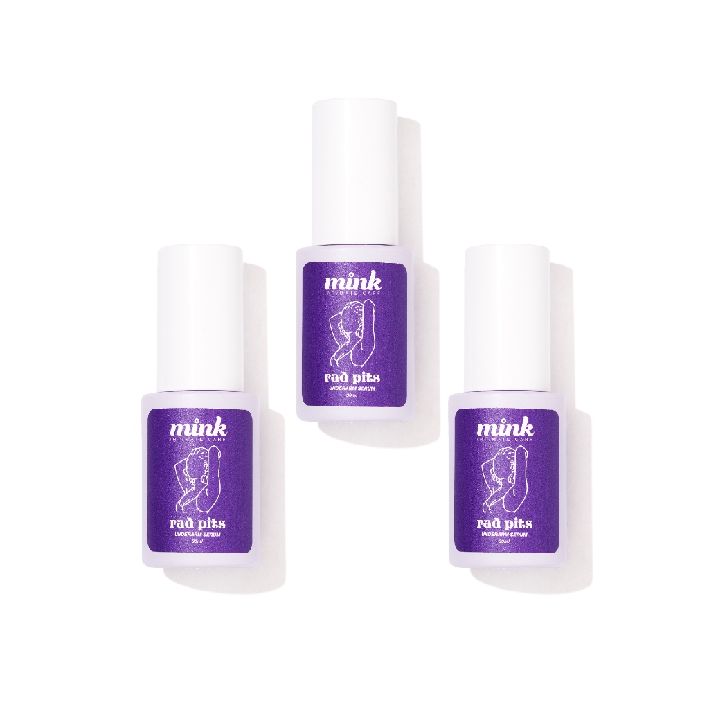Rad Pits Underarm Brightening Serum 90-Day Bundle – Lightening Underarm Serum with Papaya, Vitamin C