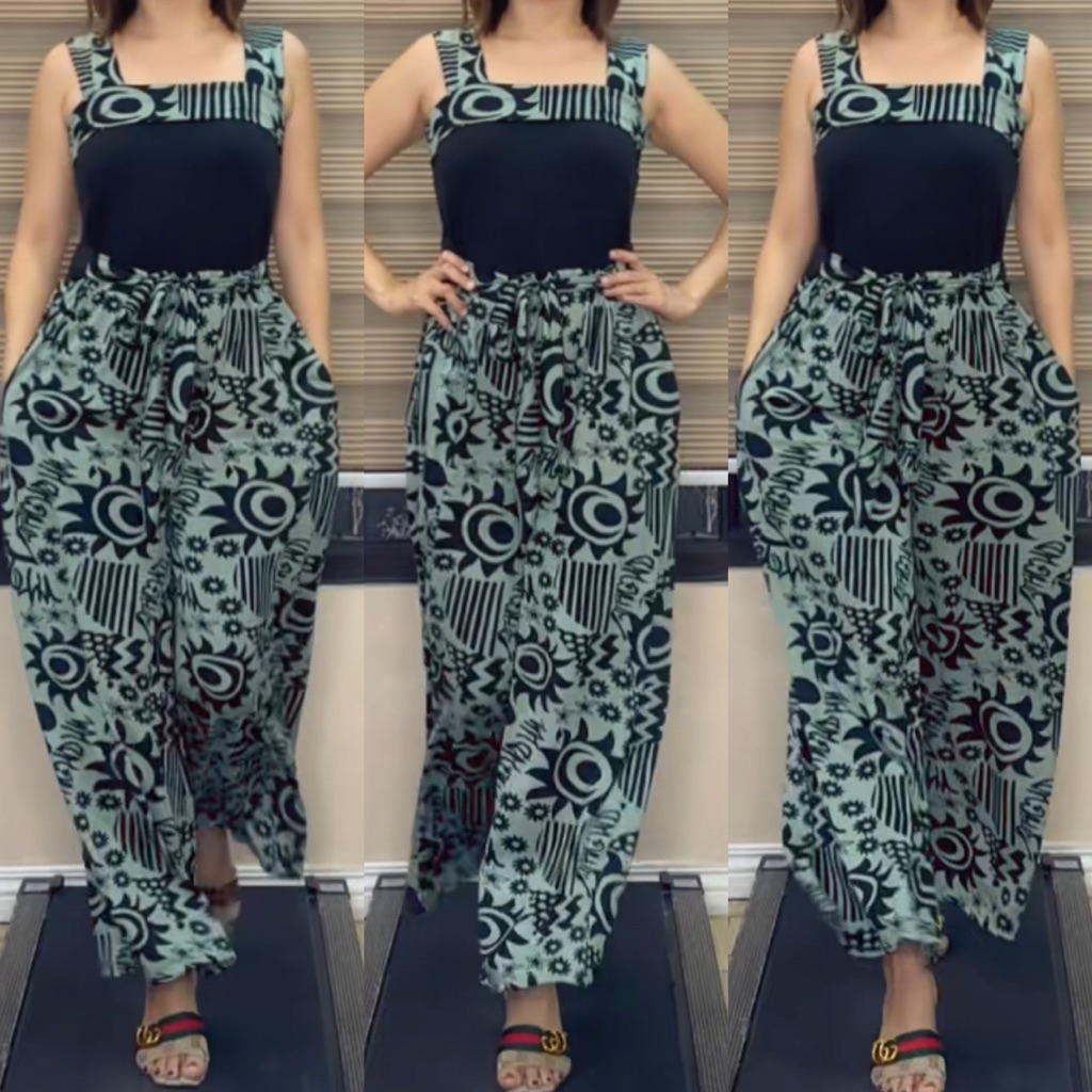 JXC Emelita Wide Leg Jumpsuit for Women Free Size – Cotton Spandex Stretchable