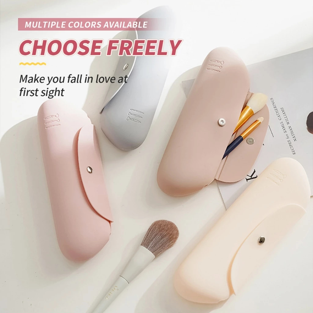 Storage Brush Silicone Magnetic Cosmetic Brush Cosmetic Dustproof Bag Cosmetic Closure Bag