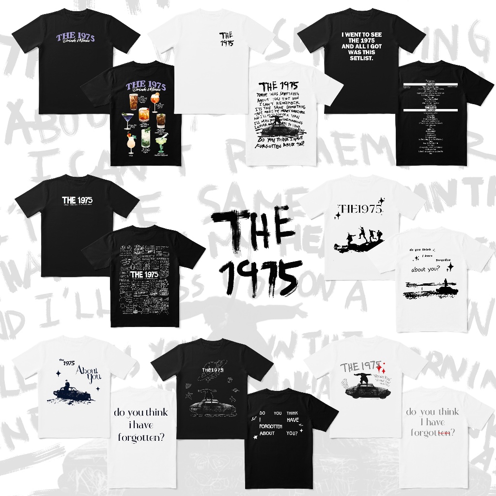 THE 1975 Shirts Collections-"About You" Album "Matty Healy" Personalised Shirts Unisex Black & White