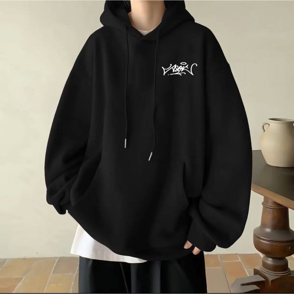 Korean new letter hoodie jacket loose high quality cotton jacket sweatshirt fashionable high-end hoodie man hoodie lelaki oversized hoodie