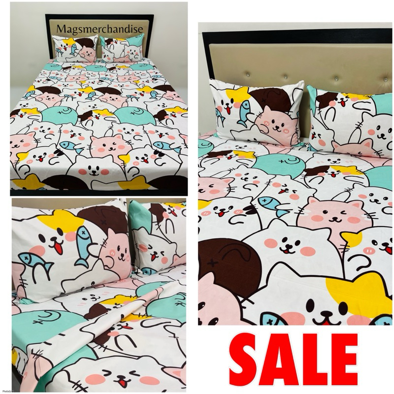 Cutie Canadian Bedsheet with two pillowcases by mags merchandise bedding collection