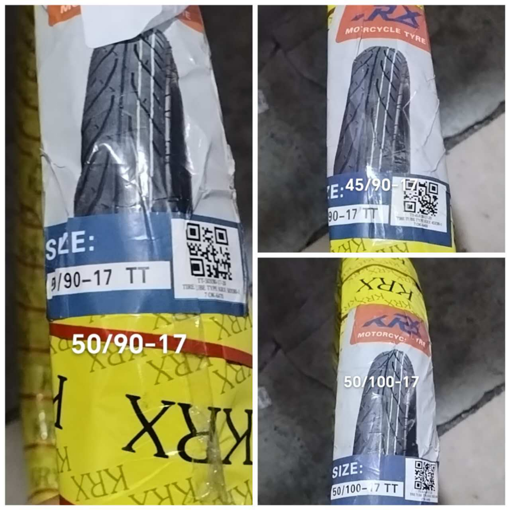 MOTORCYCLE KRX TIRE TUBE TYPE 45/90-17 50/90-17 50/100-17