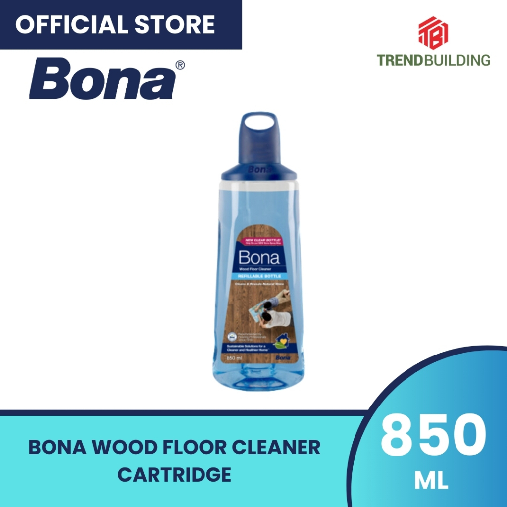 Bona (made in Sweden) Wood Floor Cleaner 850ml refill for new Premium Spray Mop, GOLD Certification