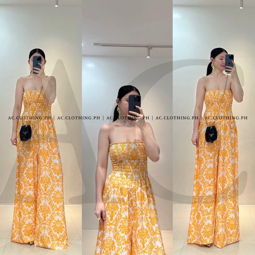 OLIVIA PRINTED TUBE JUMPSUIT JUMPSUIT WOMAN JUMPSUIT SLEEVELESS