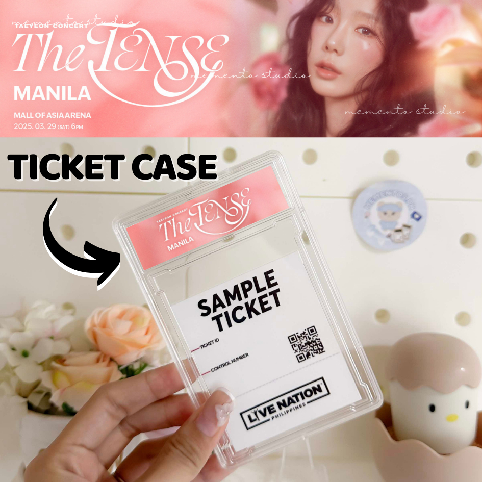 TAEYEON The Tense Acrylic Concert Ticket and Photocards Case Frame Holder Keeper Slab