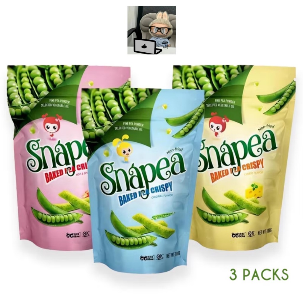 OK Snapea Green Bean Crisps Crispy Potato Chips Snacks Fried Popcorn Crisps Cheese Spicy