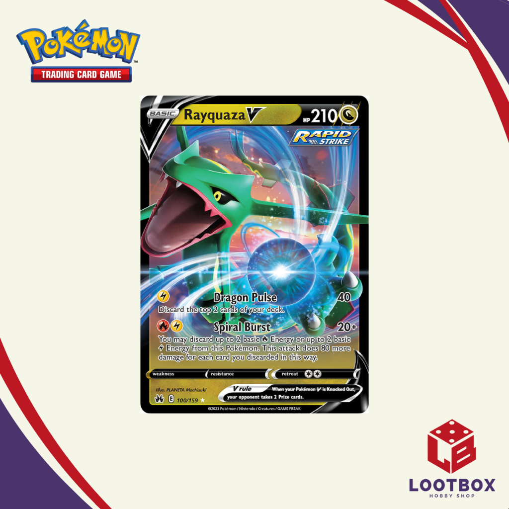Pokemon Card Game: Rayquaza V - Crown Zenith