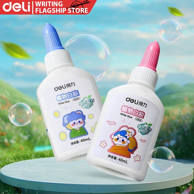 Deli Glue 40ml/120ml Plant White Glue Mixed 1PC