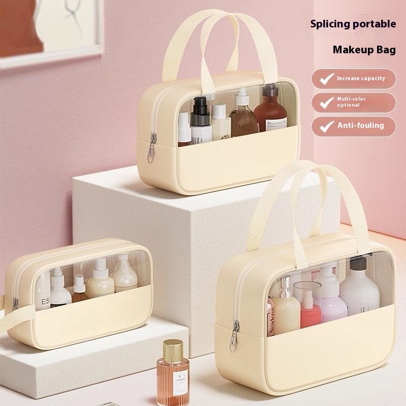 waterproof Travel Wash bag Cosmetic PVC Upgraded Thicker Toiletry Bag Pouch Organizer Portable Beach
