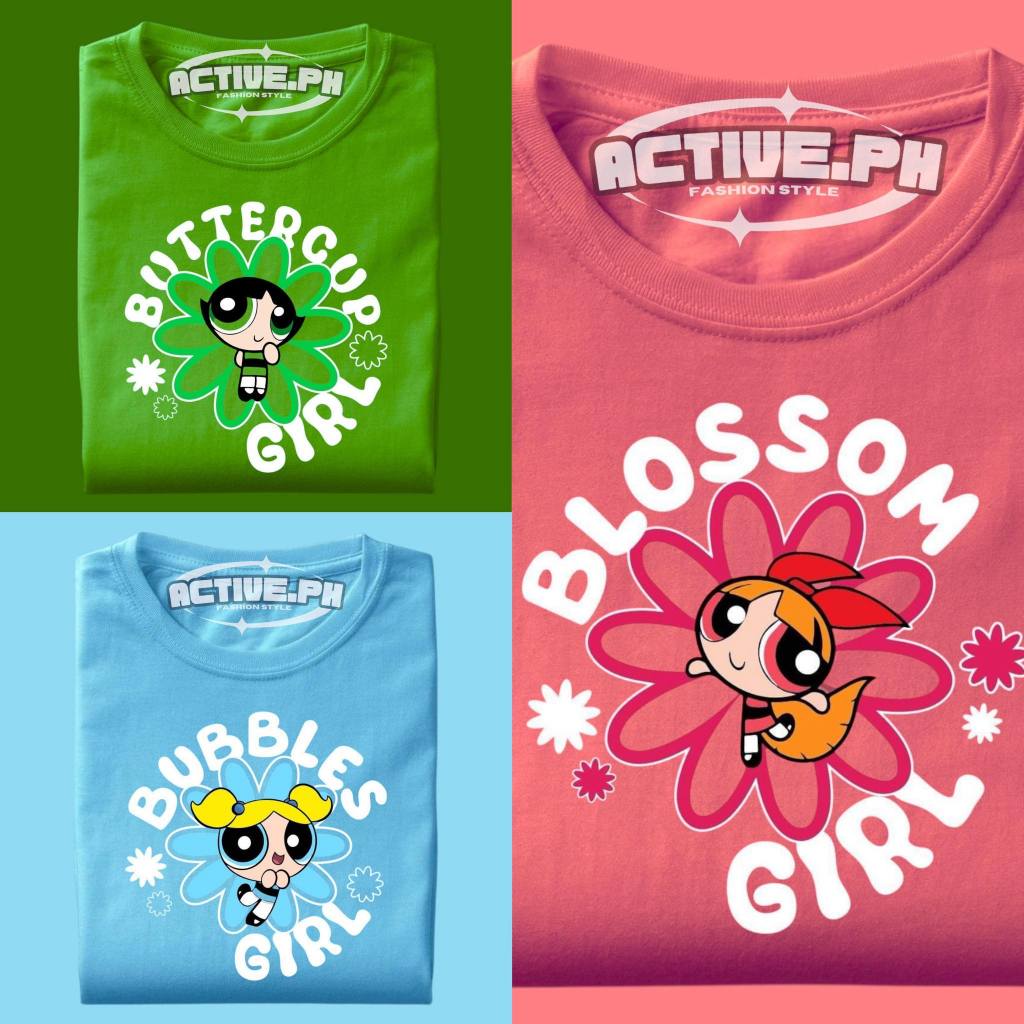 POWER PUFF GIRLS CHARACTER AESTHETIC MINIMALIST T-shirt statement shirt high quality unisex