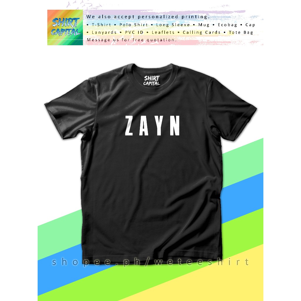 Zayn Malik Statement T-Shirt / Zayn Malik Shirt / Zayn Malik Shirt