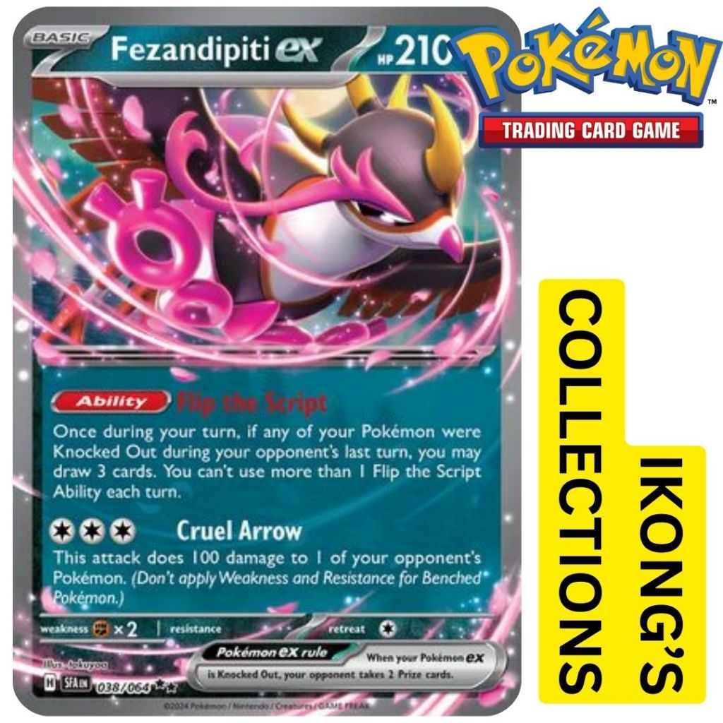 Fezandipiti ex - 038/064 - Ultra Pokemon Card Shrouded Fable Singles