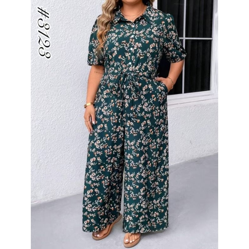 Yco korean Floral Jumpsuit pants Summer Jumpsuit Party Cocktail Jumpsuit 3123 Jumpsuit Woman