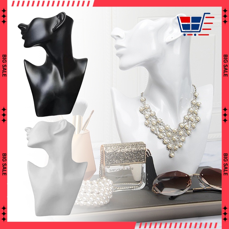 Headless Mannequin Jewelry Display Stand PVC Necklace Earring Storage Rack