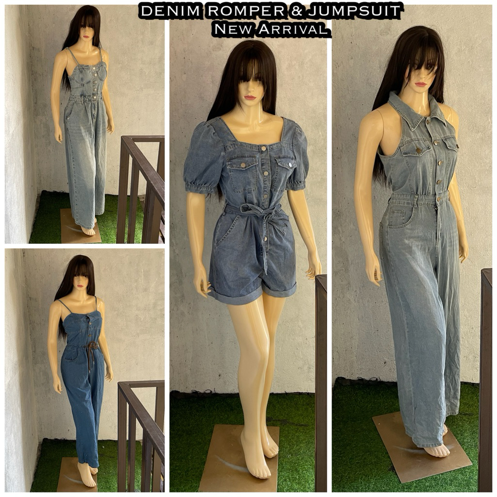 NEW ARRIVAL !! RANDOM PRE-LOVED DENIM ROMPER & DENIM JUMPSUIT