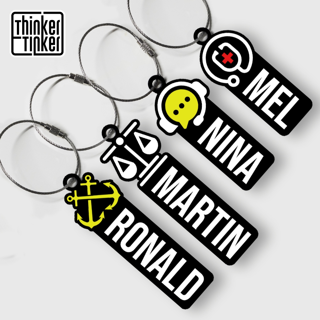 Personalized Bag Tags in the Medical, Legal, Customer Service, Maritime Profession, Custom Name Tags