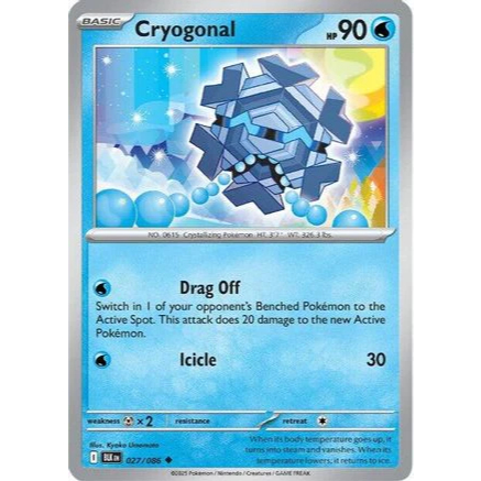 Pokemon TCG - CRYOGONAL 027/086 Uncommon - Black Bolt