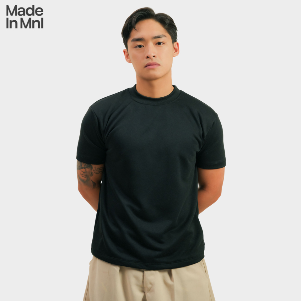 Made in MNL Regular Fit Mock Neck T-Shirt