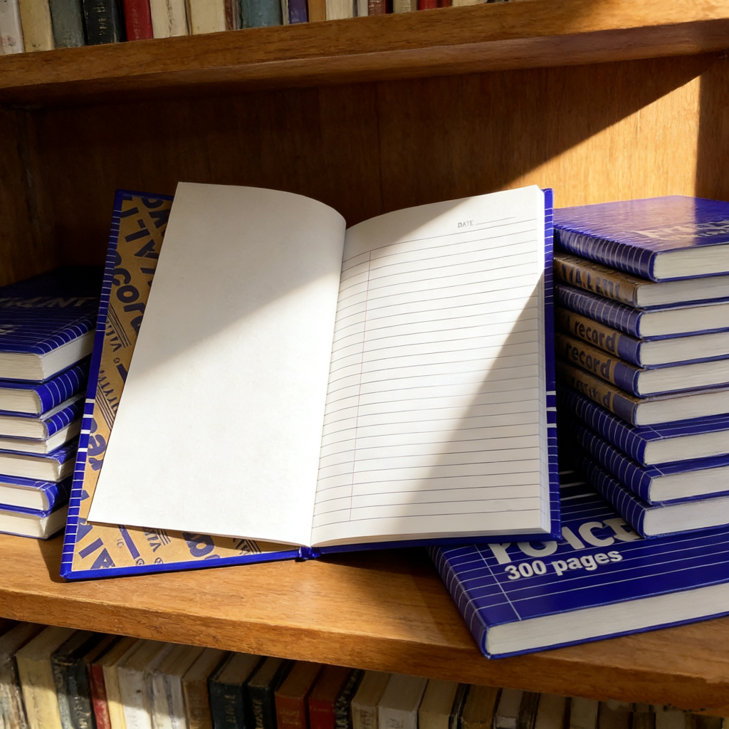 VALIANT Record Book | Premium Hardcover Notebook (200/300/500 Pages) – Durable Office & School Journ