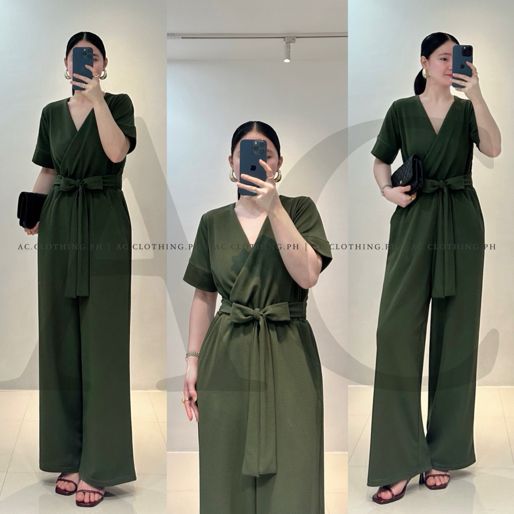 NICA Jumpsuit V-neck Casual Formal Wear Jumpsuit Woman Korean Style