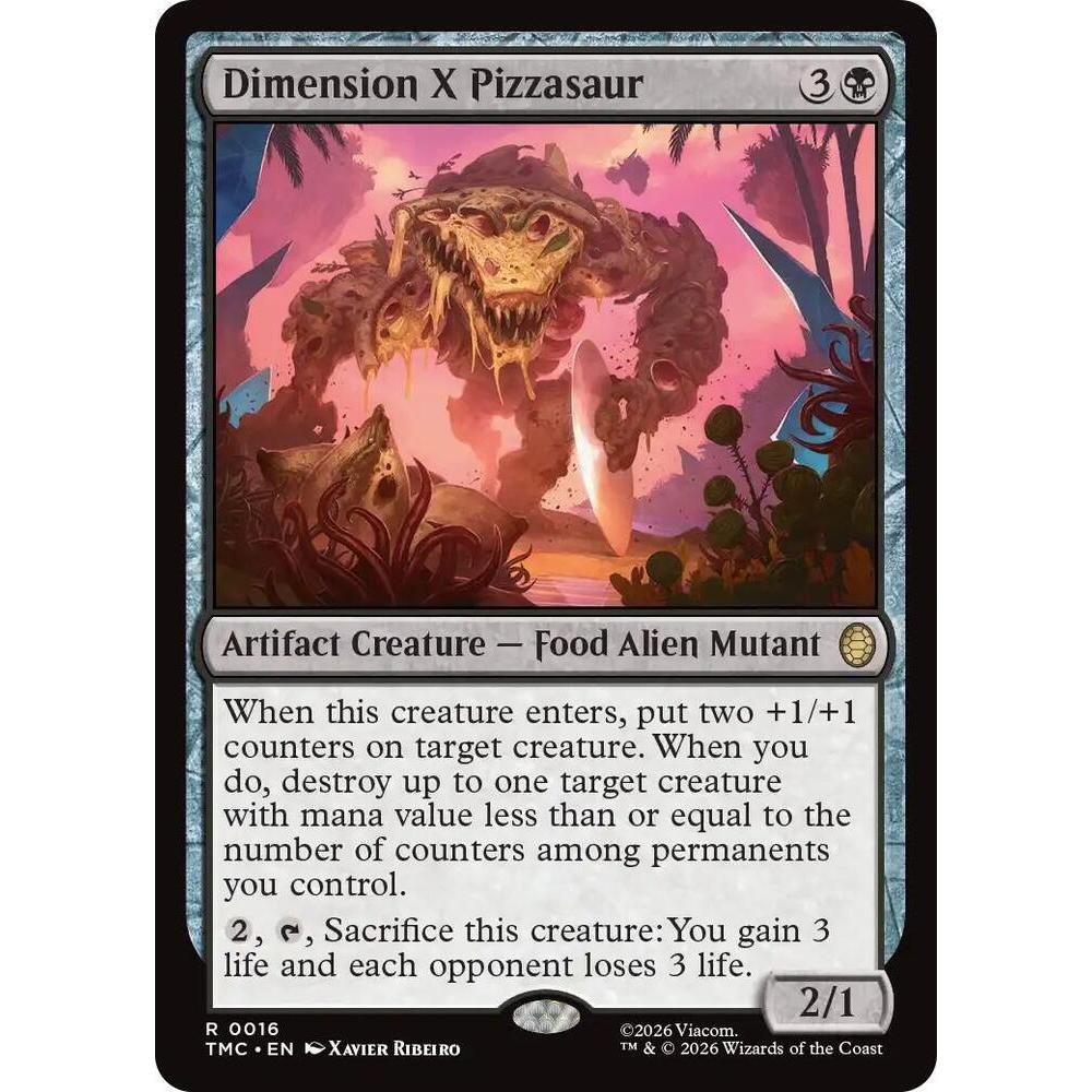 MTG Dimension X Pizzasaur 16 - Teenage Mutant Ninja Turtles (TMC)
