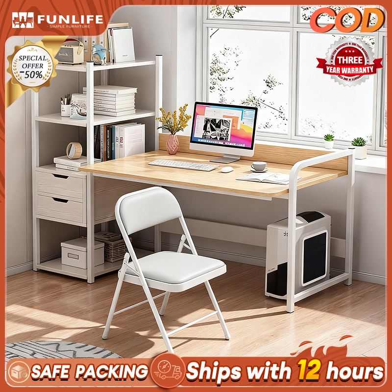 Study Table Computer Table With Book Shelf Multifunctional Office Table For Kids