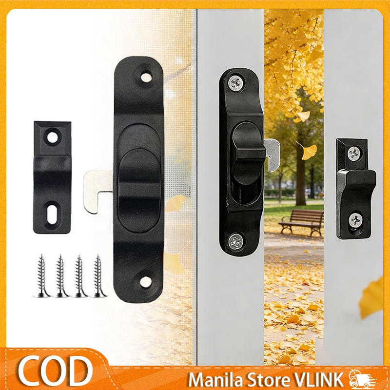Anti-theft Push-Pull Lock for Sliding Door Screen Window Home Safety Latch Hardware