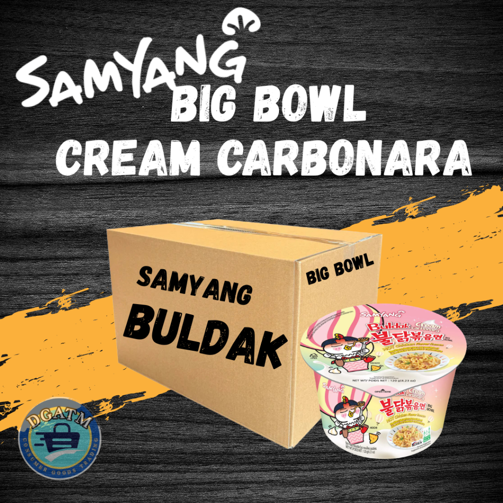 Samyang Buldak Big Bowl Cream Carbonara (16 Cups Per Box