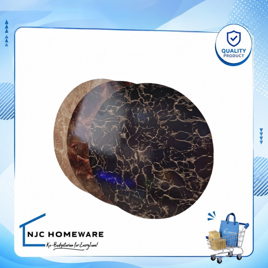 NJC HOMEWARE Bamboo Heat Pad Tableware Coasters - Eco-Friendly & Durable Table Protection