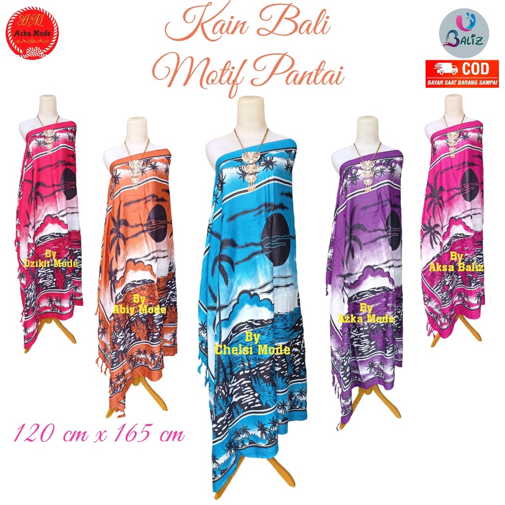 KATUN HIASAN DINDING Beach Bali Fabric - Standard Bright Beach New Motif Bali Fabric - Beach Sarong Balizz Fabric - Bali Sarong - Beach Fabric - Japanese Cotton Fabric - Fabric For Wall Decoration - Fabric For Truck And Car Ceiling 3/4 Other