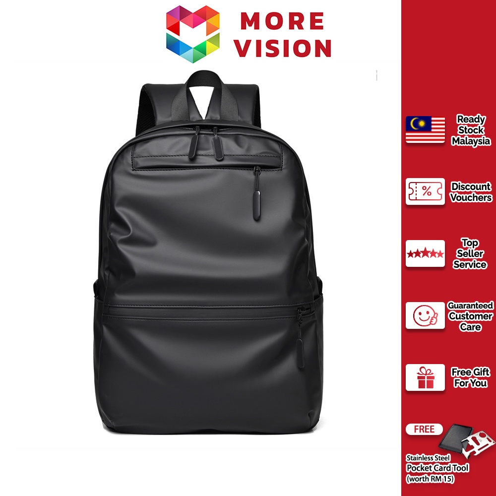 MV Bag Backpack Laptop Bagpack Premium Quality Casual School Student Travel Large Men Women Beg Galas Lelaki Perempuan