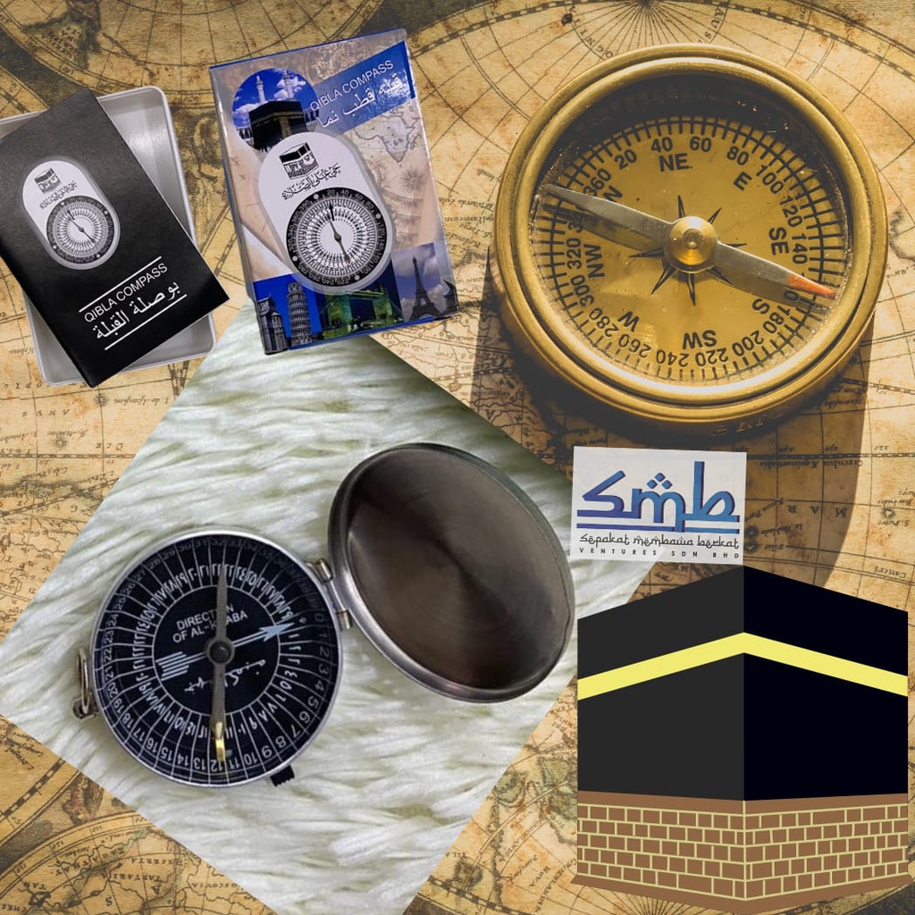 Compass Kompas Kiblat / Penunjuk Kiblat / Kompas Qibla / Penunjuk Qibla