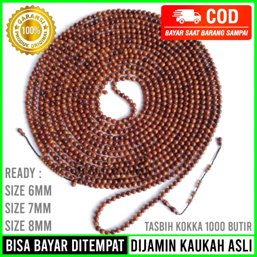 100% Original Kokka Kaokah Kaukah Prayer Beads RoundOriginal 1000 Beads Size 6Mm 7Mm 8Mm Cheap