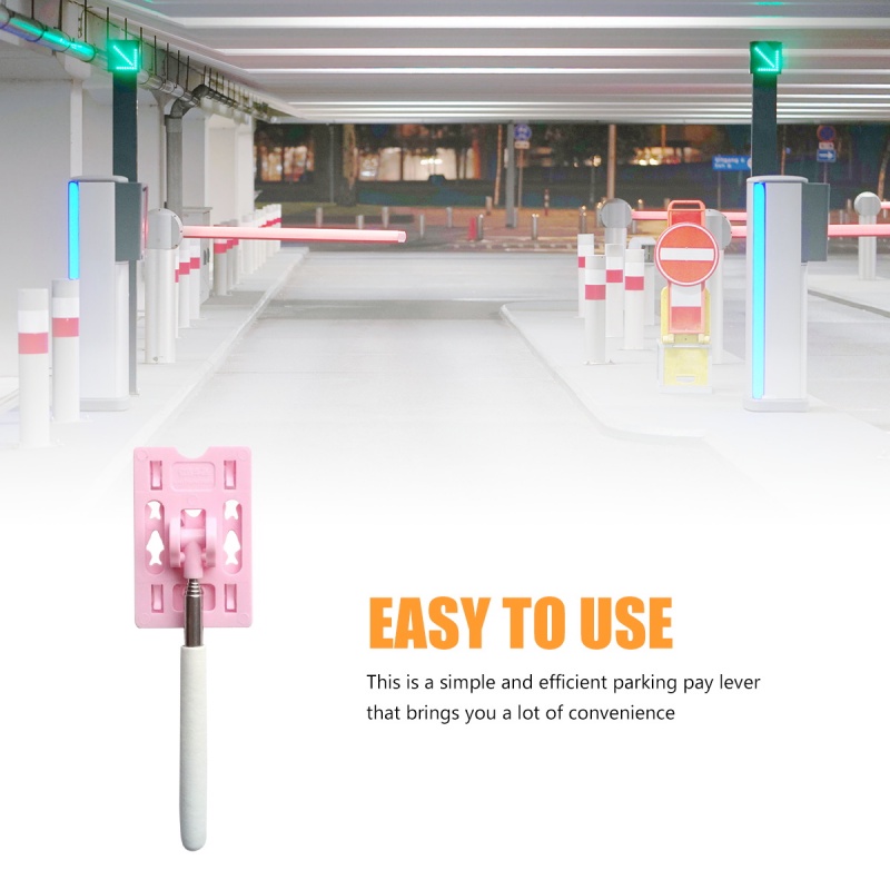 Touch N Go Stick Holder Car Parking Contactless Payment Rod Vehicle Parking Toll Swiping Stick Parking telescopic punch bar