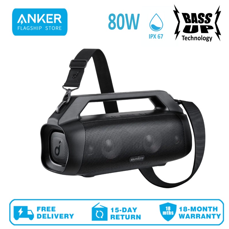 Anker A3129 Soundcore Motion Boom Plus Outdoor Speaker with 80W Booming