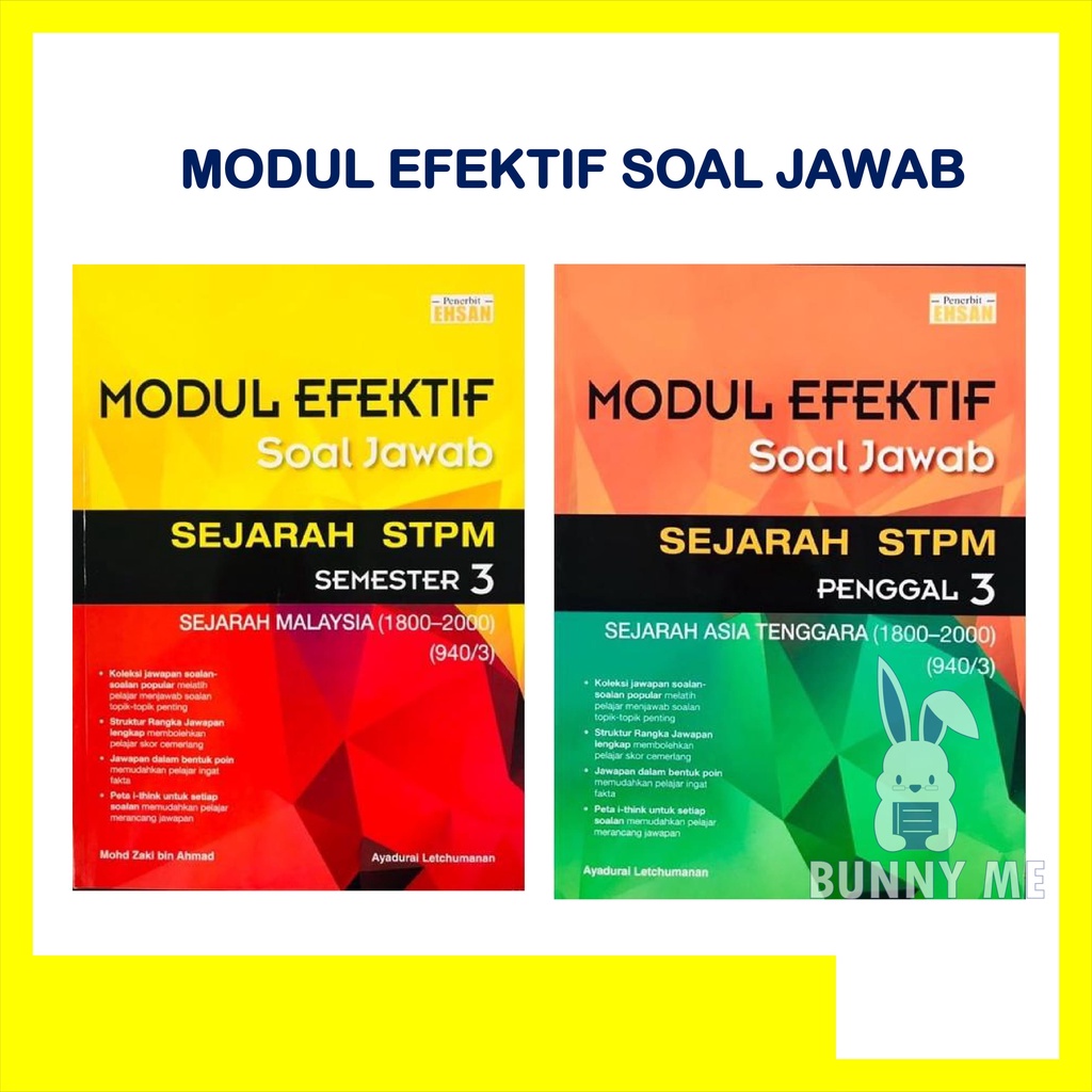 Modul Efektif Soal Jawab Stpm Sejarah Semester 3 Penggal 3 Penerbit