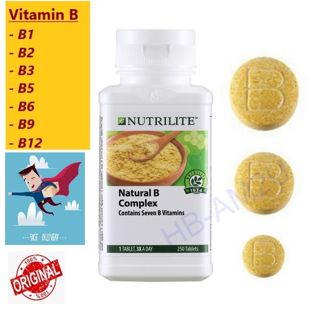 [Original & New] Vitamin B Amway (Nutrilite - Natural B Complex - 250 ...