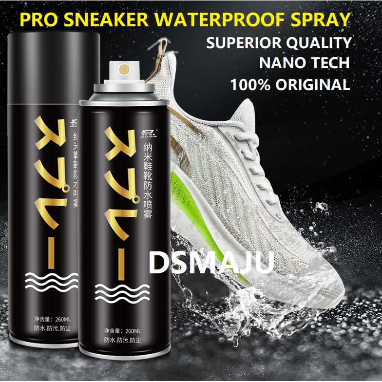 Nano Shoe Waterproof Spray Sneaker Water Repellent Water Resistant Spray Oil Proof Penyembur Kalis Air Kasut