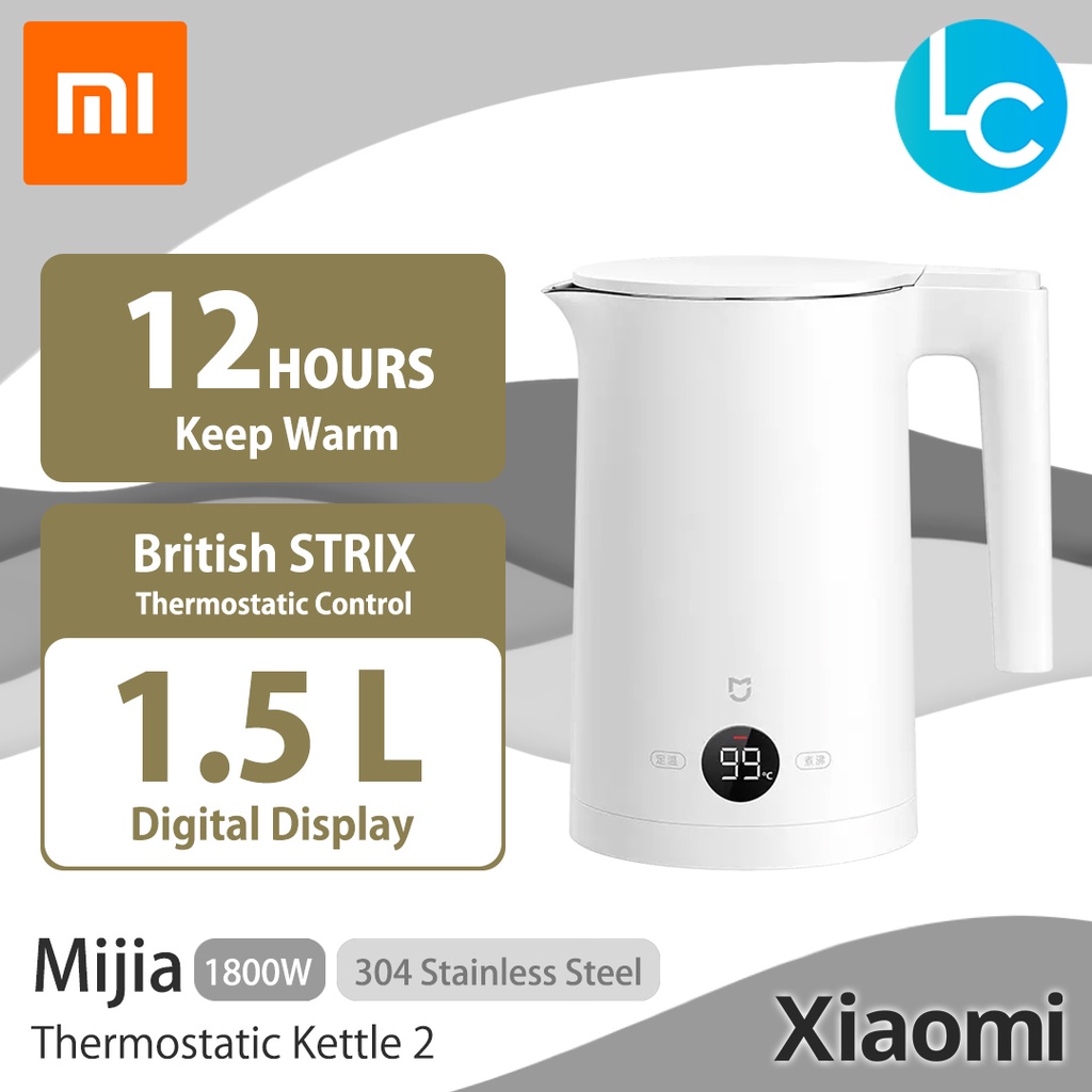 Xiaomi Mijia Thermostatic Electric Water Kettle 2 Pro 1.7L Stainless Teapot  LED