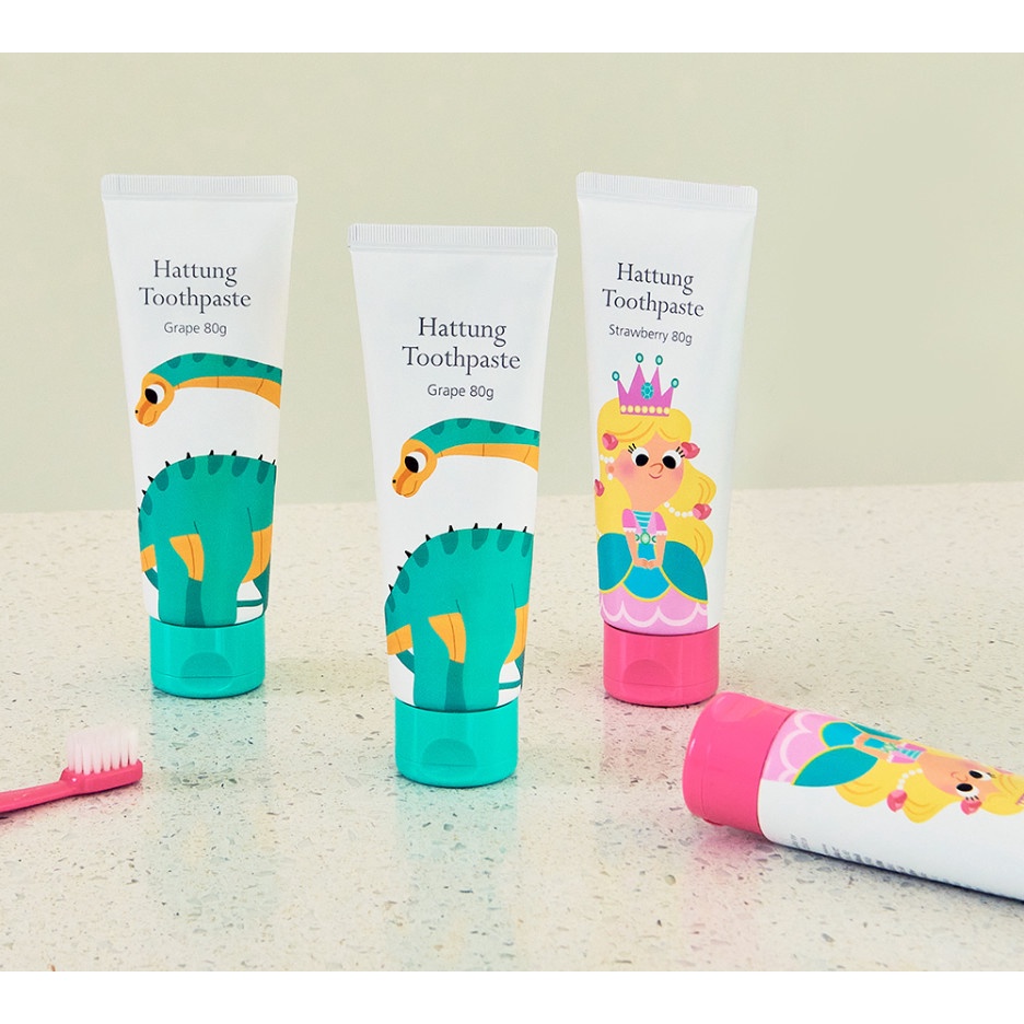 Organic Toothpaste For Baby Hattung Toothpaste In Korea Shopee Malaysia